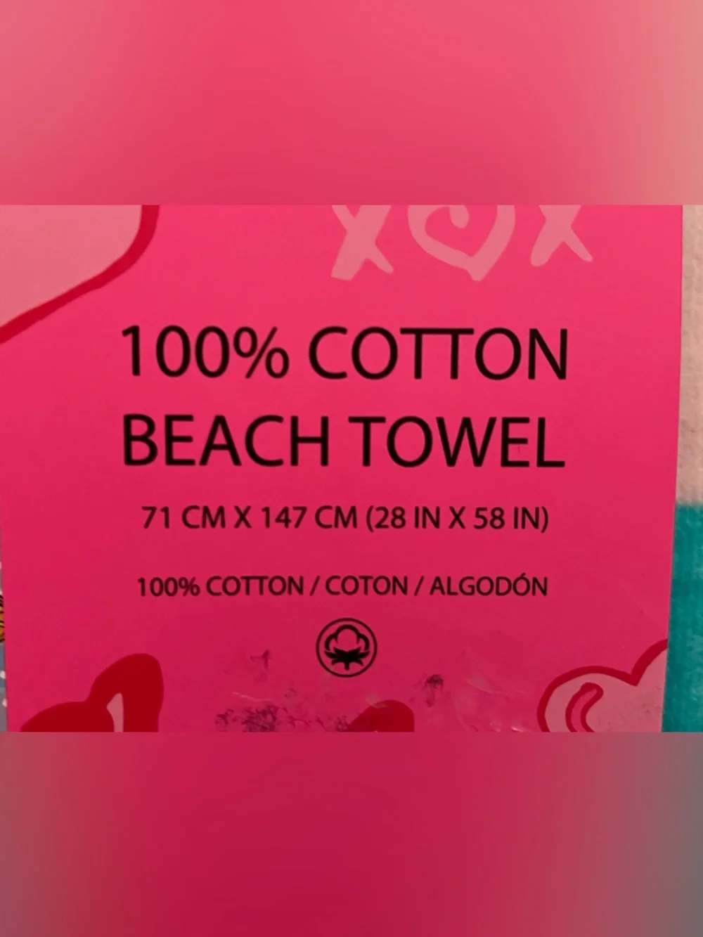 Betsey Johnson Blue Lemon Beach Towel